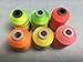 Sinbel Polyester Embroidery Thread 6 Neon Fluorescent Colors 1000Meters/1100Yards Per Spool for Brother Babylock Janome Singer Pfaff Husqvaran Bernina Machines