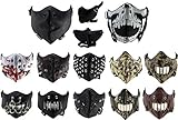 Enimay Biker Face Mask Wind Protector Studded Vented Strap