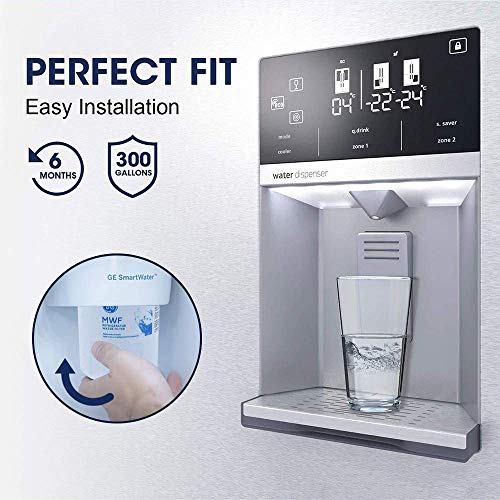 MWF MWFP Water Filter for GE Refrigerator Replacement SMARTWATER
