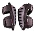 Heavy Duty Knee Pads- Large- Multi-Surface- Extra Thick Comfort Foam- Hard Cap with Thermoplastic Rubber Anti-Slip Grip Strips and Shock Absorbers- Adjustable Size Elastic Straps- GrayBlack- One Pair