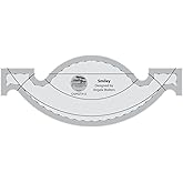 Creative Grids Machine Quilting Tool Smiley &ndash; CGRQTA12 &ndash; Made in USA Non-Slip Grip Acrylic Quilting &amp; Sewing Template Ruler for Free-Motion quilt Patchwork Design on Domestic Sewing &amp; Longarm Machines
