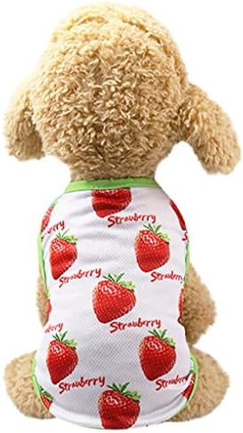 Promotion Pet Clothes Pet Couples Dress,JOYFEEL Puppy Dog Prince Lovely Pineapple Strawberry Vest Flower Printed Summer Small Dog Cat Shirt