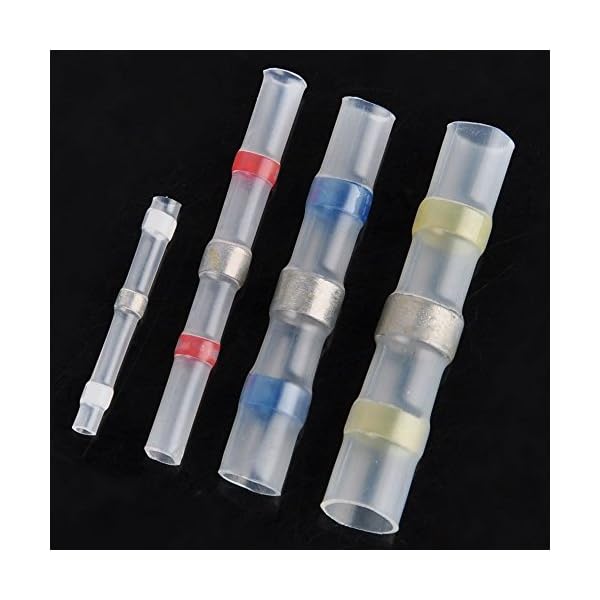 Fotag-60pcs-Waterproof-Solder-Seal-Heat-Shrink-Butt-Connectors-with-Soldering-Sleeve-Wire-Connector-Terminals-Electrical-Copper-Four-Size