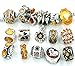 Pro Jewelry Yellow Gold Crystal Rhinestone Beads, 10 Assorted