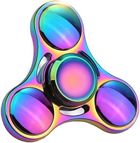 New Rainbow Style streamlined and elegant shape UFO Hand Finger Spinner Toy for Children and Adults Time Toys