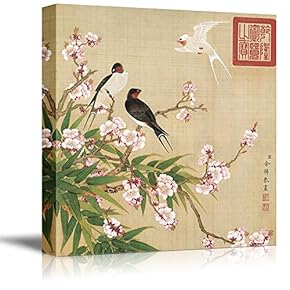 Traditional Meticulous Flower and Bird Painting Painting for...