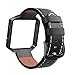 SWEES Leather Bands Compatible with Fitbit Blaze Smart Watch, Genuine Leather Replacement Band with Metal Frame Small & Large for Women Men, Champagne Gold, Rose Gold, Black, Brown, White, Grey, Beige