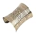 Velishy(TM) Punk Metal Vintage Curved Jewelry Long Wide Cuff Bracelet Bangle