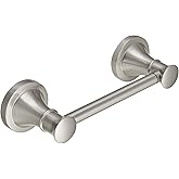 RUMOSE Toilet Paper Roll Holder Bathroom Flexible Pivoting Tissue Handle on Wall Mounted Brushed Nickel Rustproof Toilet Tissue Roll Holder,Stainless Steel