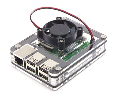 Zebra Fan Top UPGRADE for Raspberry Pi 3 2 B+ by C4Labs