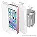 Armband Value Pack for iPhone SE/5S/5 by Mediabridge - 3 Glossy Slim Shell Cases (Pink, Clear & Gold), 1 Silicone Case, 1 Premium Glass Screen Protector & 1 Elastic Velcro Strap (Part# AB2-I5-B)