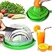 WEBSUN Salad Cutter Bowl with Lemon Squeezer Citrus Juicer Maker Easy Speed Salad Maker Fruit Vegetable Cutter Bowl Fast Fresh Salad Slicer