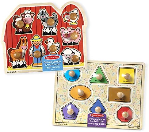 Melissa \u0026 Doug Jumbo Knob Wooden 