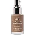 100% PURE Water Foundation Full Coverage Hydrating Makeup, Light Dewy Finish, Moisturizing Concealer for Normal to Dry Skin, Fruit Pigment Color Neutral 4.0 w/Peachy Undertones for Tan Skin - 1 Fl Oz