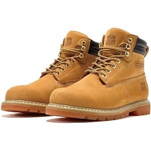 Workbull Work Boots for Men Soft Toe Non Slip Comfortable Leather Workboots