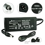 Elivebuy New Ac Adapter for Toshiba Satellite C855D-S5351 Pa-1650-21 19v 3.42A 65w 5.5mm2.5mm(3 Prong) - 2 Years Warranty