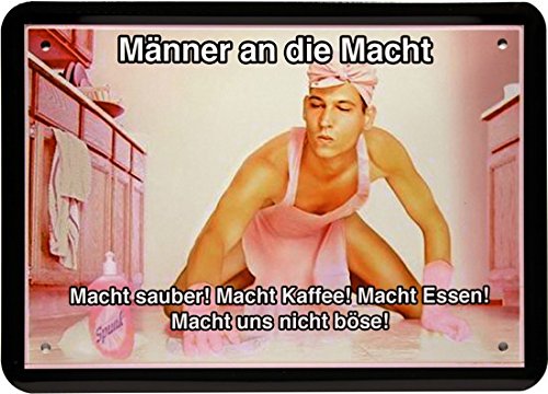 Blechschild mittel 'Metal Wall Plaque 15 x 21 cm men's on the. funny Motto MJ 186