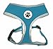 Small Turquoise Cute Padded Reflective Mesh Dog Puppy Harness No Pull Pet Cat Harnesses,Small Size
