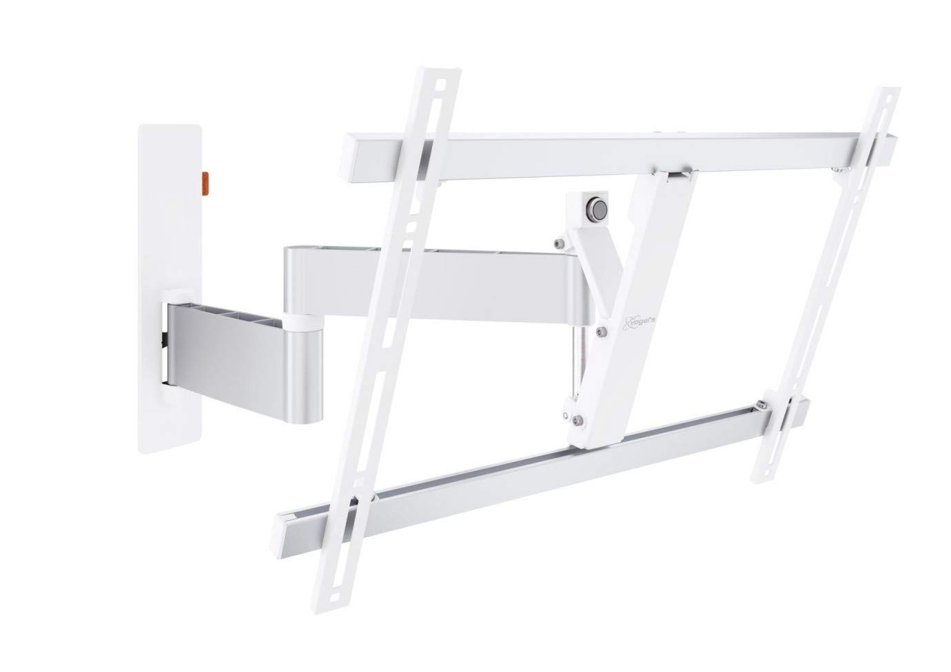 Vogel's White, TV wall mount bracket for 40 - 65 Inch TVs, Swivel and tilt 180º, Max 30 kg and up to VESA 600x400, WALL 3345 W