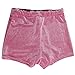 VANCOL Women's High Waist Velvet Shorts