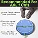 CatGuru New Premium Whisker Stress Relief Cat Food Bowl, Non-Skid Round Melamine Bowl for Multiple Cats