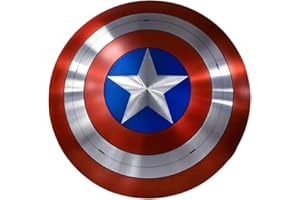 OCEAN INSTRUMENTS Captain America Shield Medieval Warrior Mild Steel Shield Round Cosplay Metal Shield Wall Decor Shield Rustic Vintage Gift