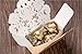 ponatia 50 Pieces/Lot Laser Cut with Ribbon Wedding Party Favor, Wedding Gift Bags Chocolate Candy and Gift Boxes (Gold)