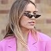 GIFIORE Vintage Retro Cat Eye Sunglasses For Women Mini Skinny Tiny Small Cateye Sun Glasses (Tortoise Frame Brown Lense)