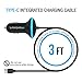 Type C Car Charger, Maxboost 35W w/ Quick Charge 2.0 Technology+Built-in Type-C (3.1) USB C Adapter Cable for Google Pixel XL,Nexus 5X 6P,MacBook 12