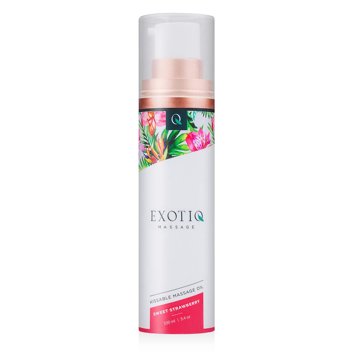 Exotiq Kissable Massage Oil - Sweet Strawberry, 100ml