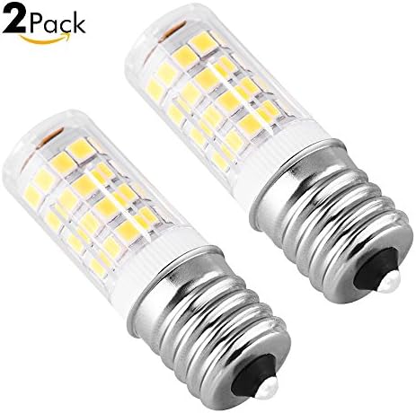 Sanniu E17 LED Bulb Microwave Oven Light 4 Watt Daylight White 6000K Non-dimmable 51x2835SMD AC110-130V (Pack of 2)
