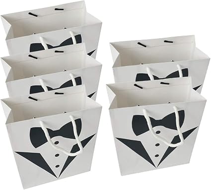 Amosfun 5pcs Bolsas Blanca Vestido de Novia Creativa Compras ...