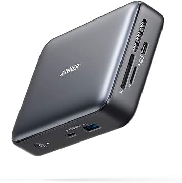 Anker PowerExpand 7-in-1 Thunderbolt 3 Mini Dock ドッキングステーション 4K対応 HDMIポート1Gpbs イーサネット USB-Aポート USB-Cポート microSD＆SDカードスロット 搭載