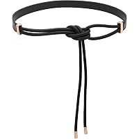 BAOKELAN Women Knot Thin Belts Skinny PU Leather Belts Boho  display picture 2