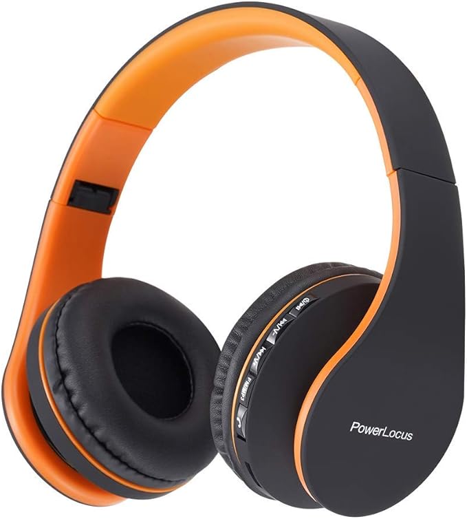 Meilleur Casque Bluetooth Pour Tv Samsung PowerLocus Casque Bluetooth, P1 Casque Audio sans-Fil, Pliable Stéréo