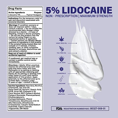 Base Labs 5 Lidocaine Numbing Cream Kit I 4 oz Tattoo Numbing Cream