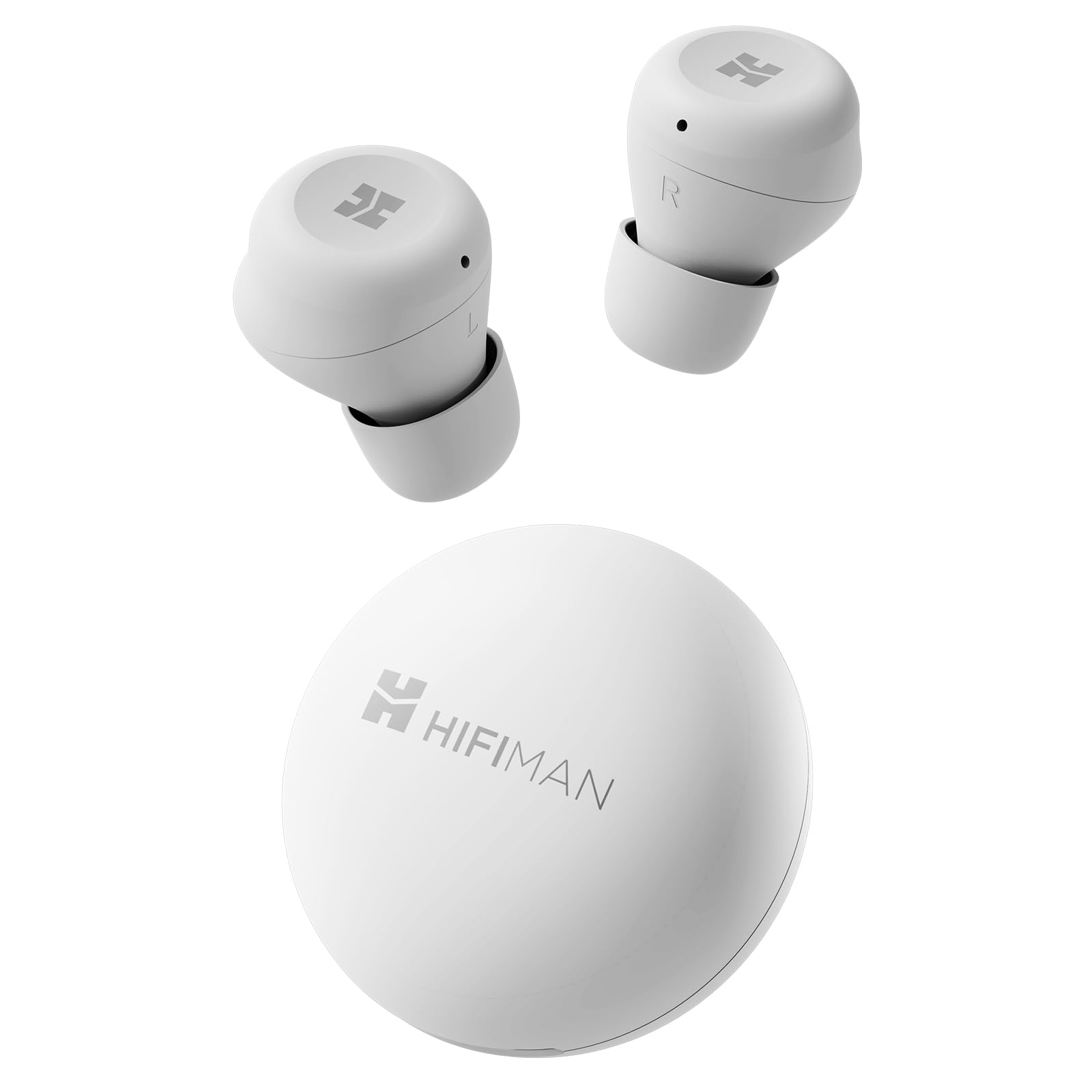 HIFIMAN TWS450 Environmental Noise Cancelling Bluetooth in-Ear Hi-Fi Earphones with Audiophile-Grade Dynamic Driver, Low Latency Bluetooth 5.3, IPX4 Water/Sweat Resistant, Small Cavity, White