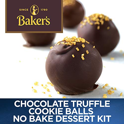 Baker's Chocolate Truffle Cookie Balls No Bake Dessert Kit (8.6 oz Box) - Thumbnail 4