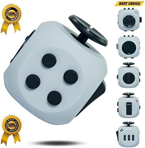 NEW OKAY fidget anti-stress cube with gift paper box, wrapped in a delicate package, allowing adults to calm down and helps to focus. desk toy for children who like to play with switches