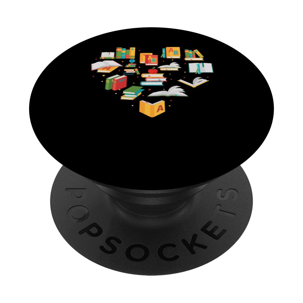 Cool Books Reading Bookworm Book Lover Literacy Librarian PopSockets Swappable PopGrip