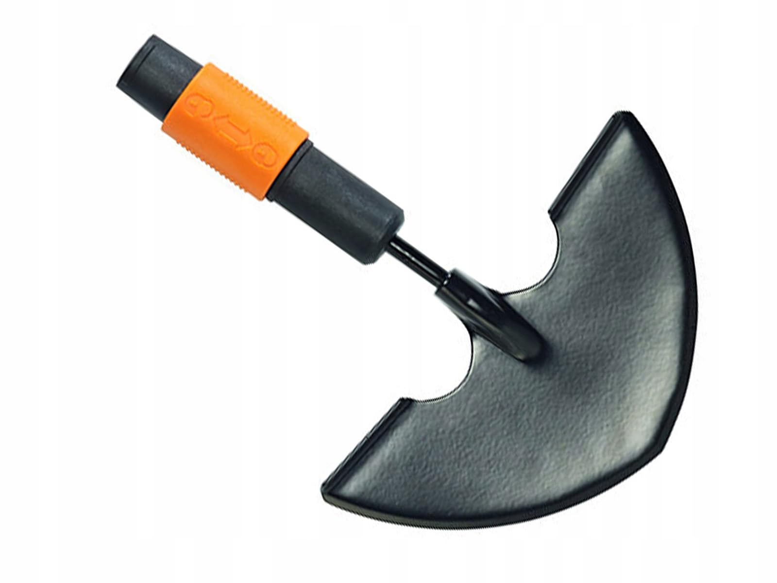 Fiskars Lawn Edger, Tool Head, Width: 19 cm, Boron Steel, Black/Orange, QuikFit, 1000690