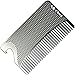 Go-Comb - Wallet Comb + Bottle Opener - Sleek, Durable Stainless Steel Hair + Beard Comb