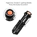 ZeHero LED Tactical Handheld Flashlights Small Water Resistant Zoomable for Camping Cycling Hiking Emergency Torch Lights(Pack of 5)