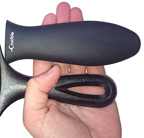 Crucible Cookware Silicone Hot Handle Holder (2-Pack Mix Black) - Thumbnail 5