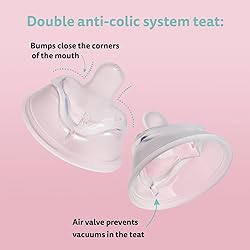 Herobility Double Anti-Colic Silicone Nipples, Baby
