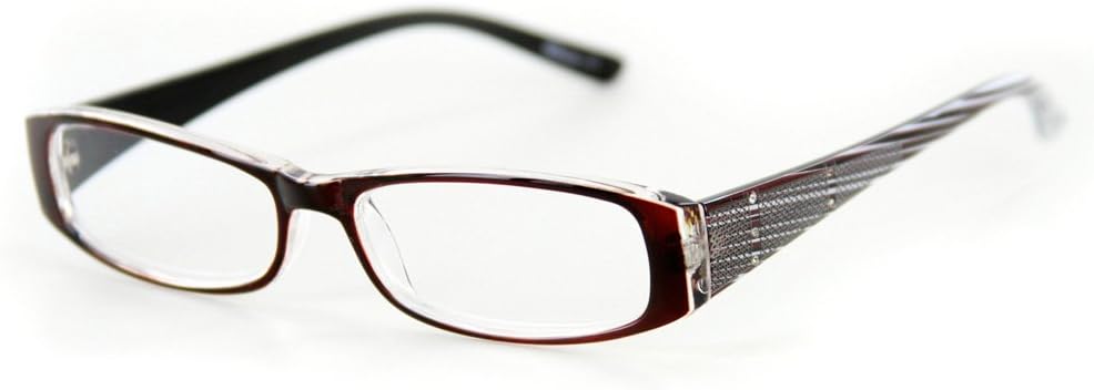 Avant Garde Slim Optical-Quality Reading Glasses (Brown +2.50)