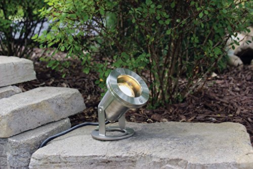 EasyPro Pond Products LED6WS LED Submersible Warm White Stainless Steel Light, 6W