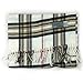 Plum Feathers Super Soft Luxurious Cashmere Winter Scarf (Ivory Plaid)