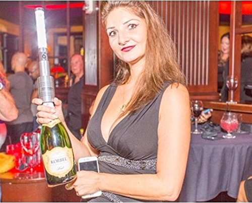Led Bottle Service Sparkler for Vip Nightclubs Led Sparklers Bottle Baton -Gold Casing-