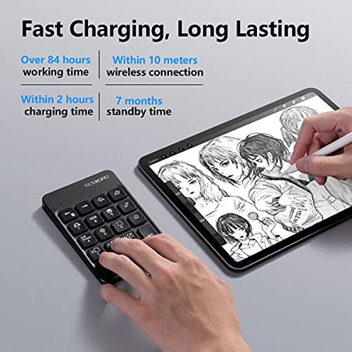 Wireless Keyboard for Procreate, Drawing Keyboard for Ipad, Graphics